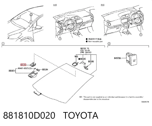  881810D020 Toyota