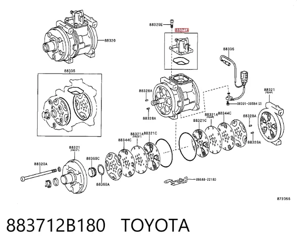  883712B180 Toyota