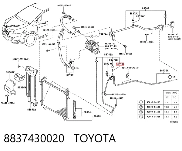  8837430020 Toyota