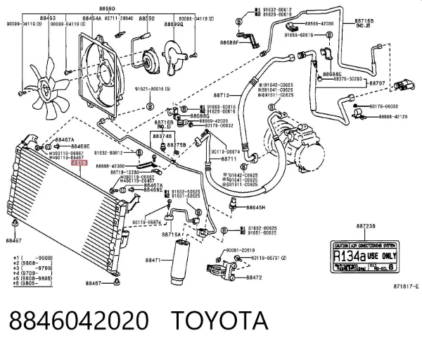 Condensador aire acondicionado Toyota RAV4 I Cabrio