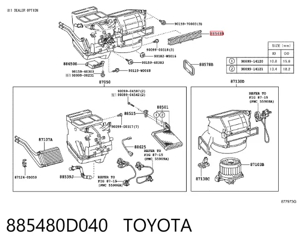  885480D040 Toyota