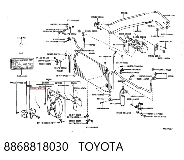  8868818030 Toyota