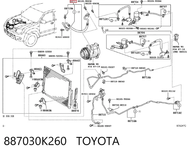  887030K260 Toyota