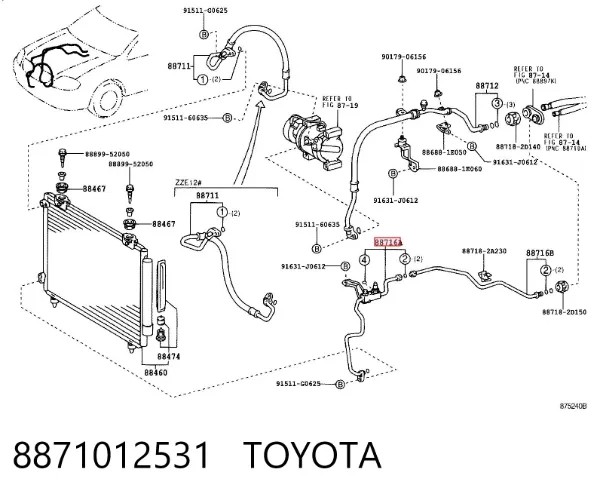  8871012531 Toyota