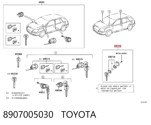  8907005030 Toyota