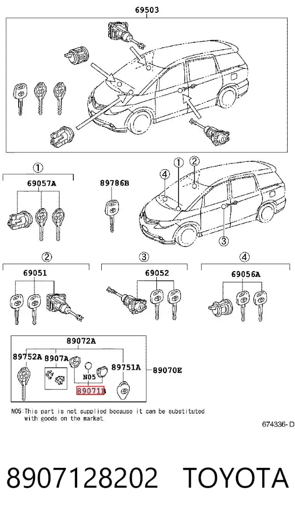  8907128202 Toyota