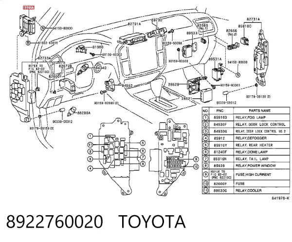  8922760020 Toyota