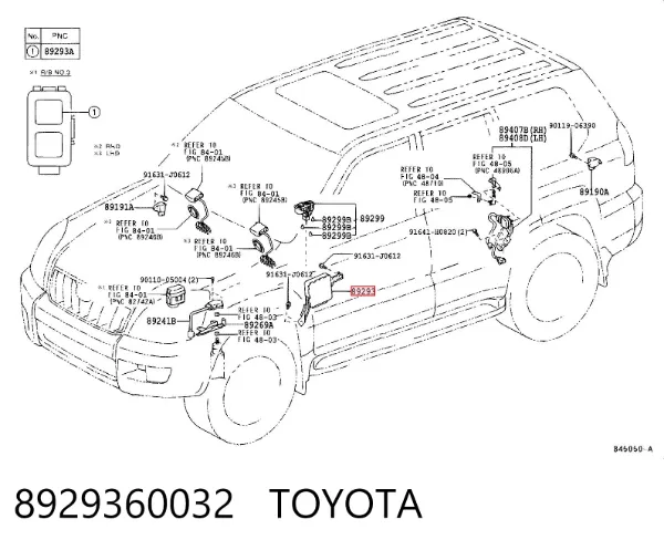  8929360032 Toyota