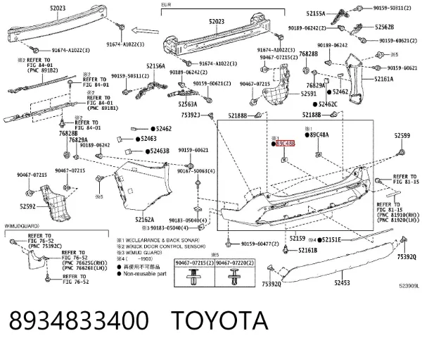  8934833400 Toyota