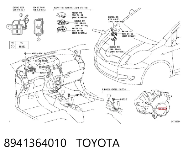 Sensor de velocidad 8941364010 Toyota