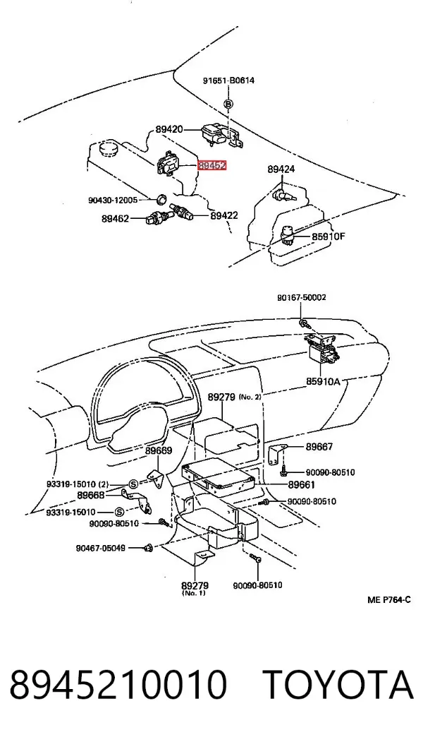 Sensor TPS 8945210010 Toyota