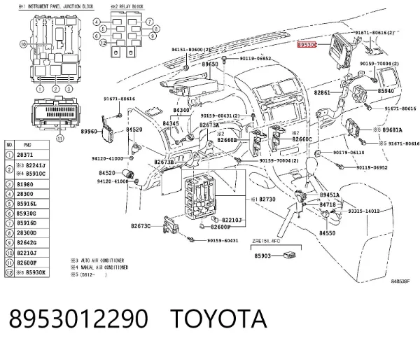 Módulo de la transmisión 8953012290 Toyota