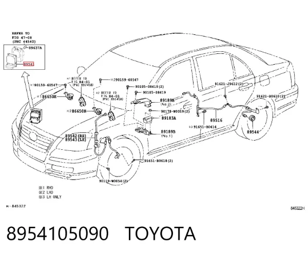 Módulo de control ABS 8954105090 Toyota