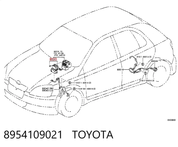 Módulo ABS 8954109021 Toyota