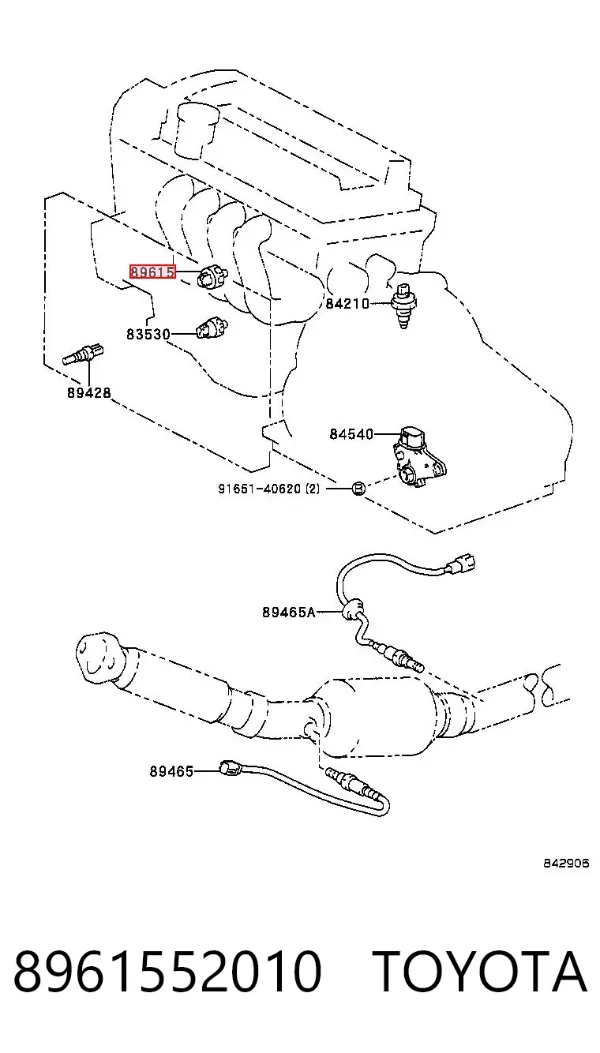 Sensor de detonacion 8961552010 Toyota