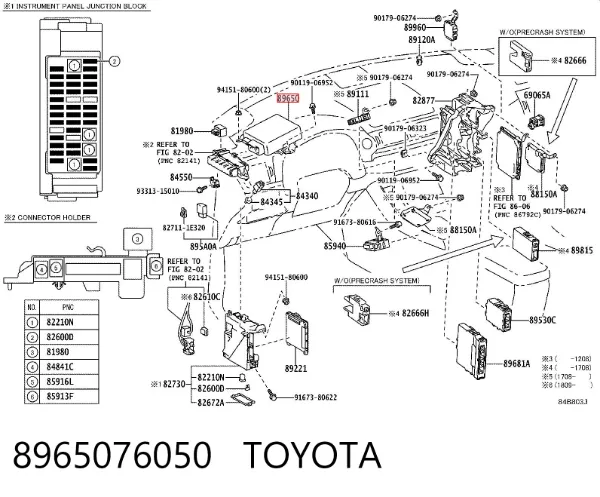 Módulo de la dirección asistida eléctrica 8965076050 Toyota