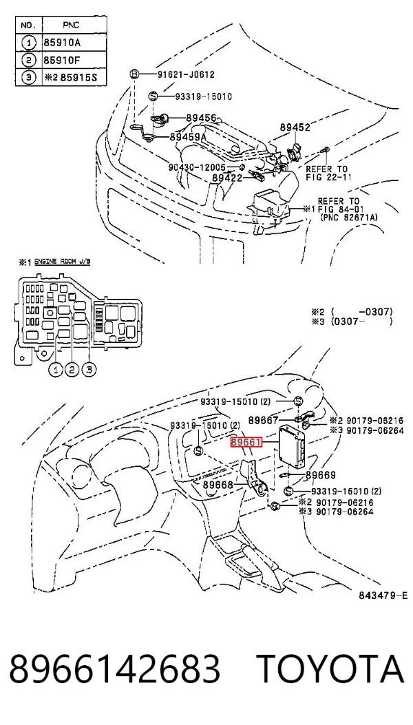 ECU 8966142683 Toyota