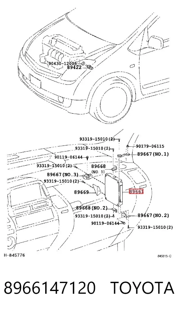 ECU Toyota Prius NHW20