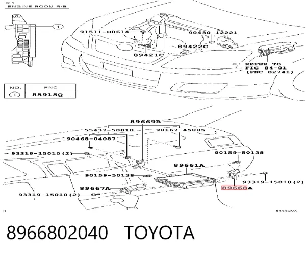  8966802040 Toyota