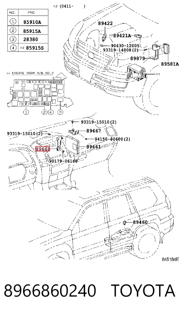  8966860240 Toyota
