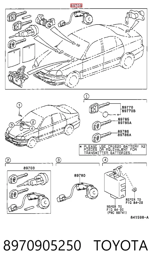  8970905250 Toyota