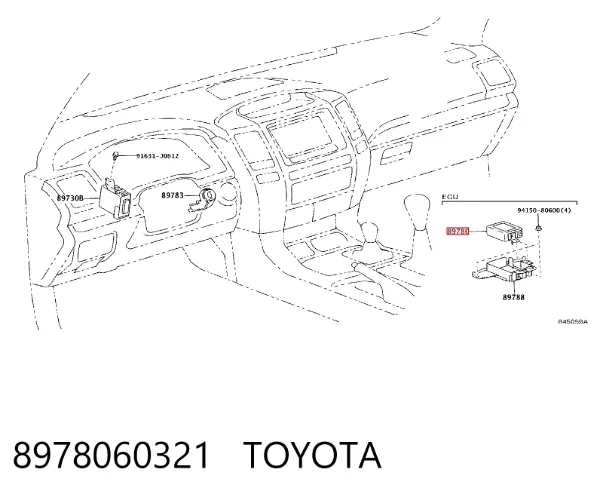 Módulo de cierre centralizado 8978060321 Toyota