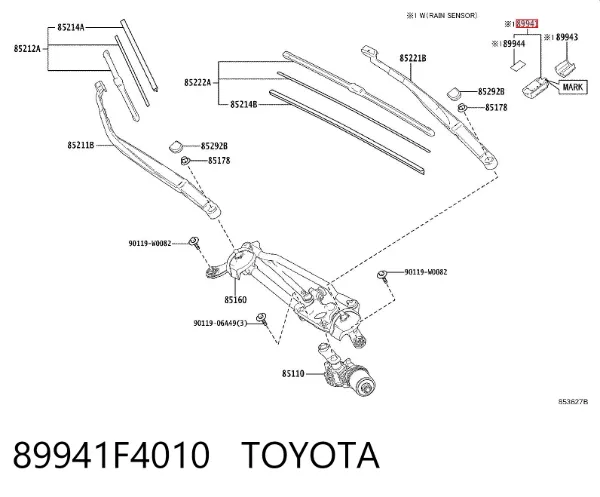 Sensor de lluvia 89941F4010 Toyota