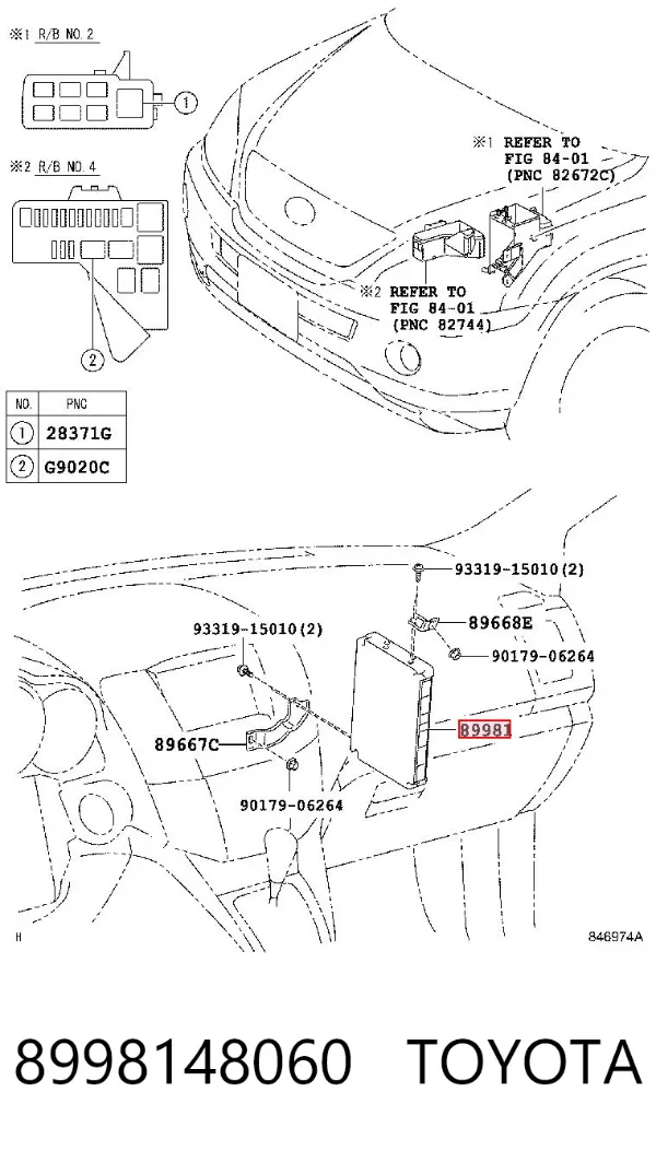 ECU Lexus RX 300/330/350/400H