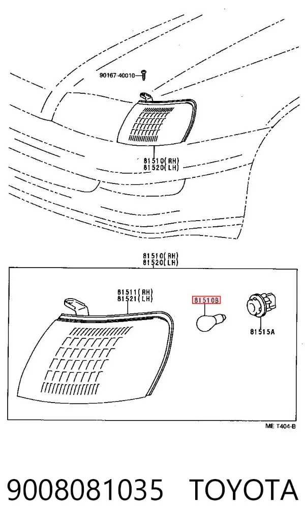 Bombilla 9008081035 Toyota
