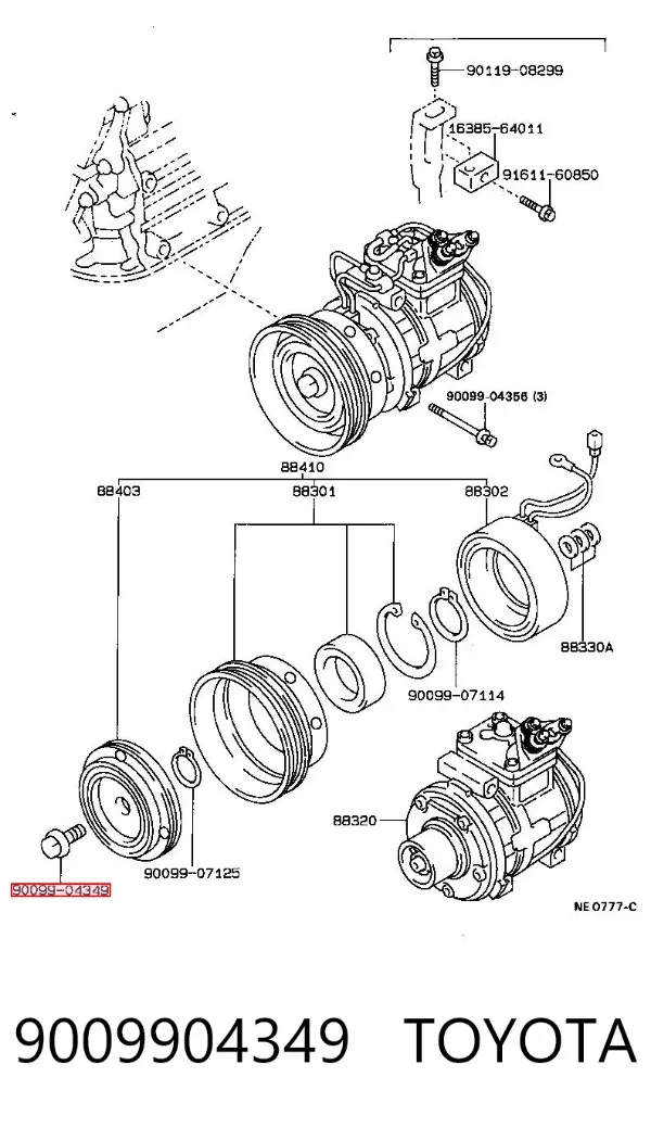  9009904349 Toyota
