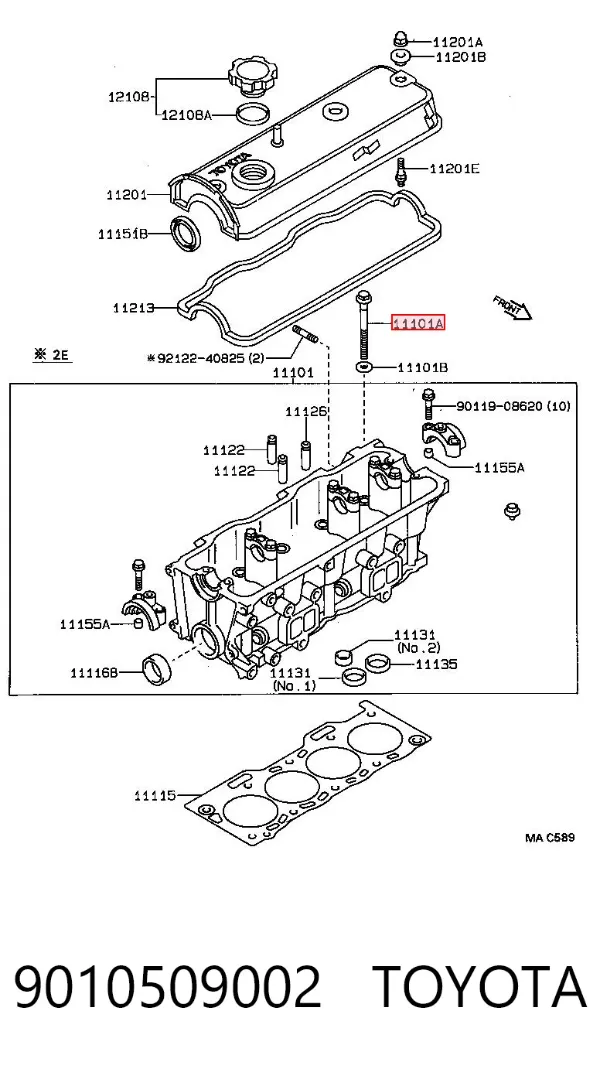 Tornillo culata Toyota Corolla E8