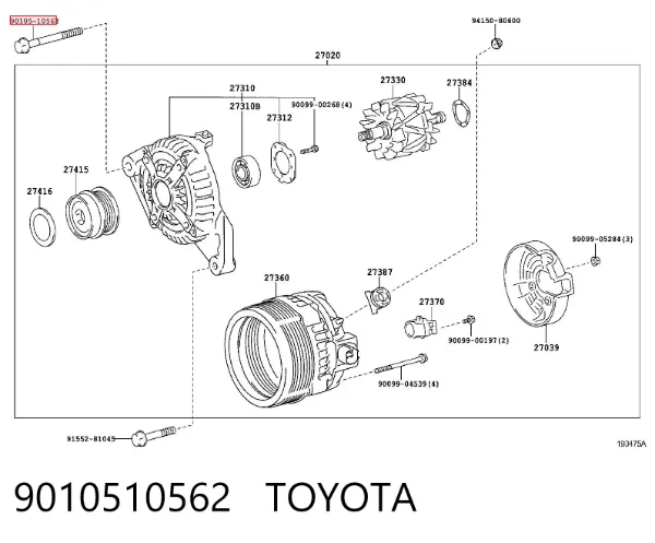  9010510562 Toyota