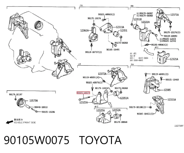  90105W0075 Toyota