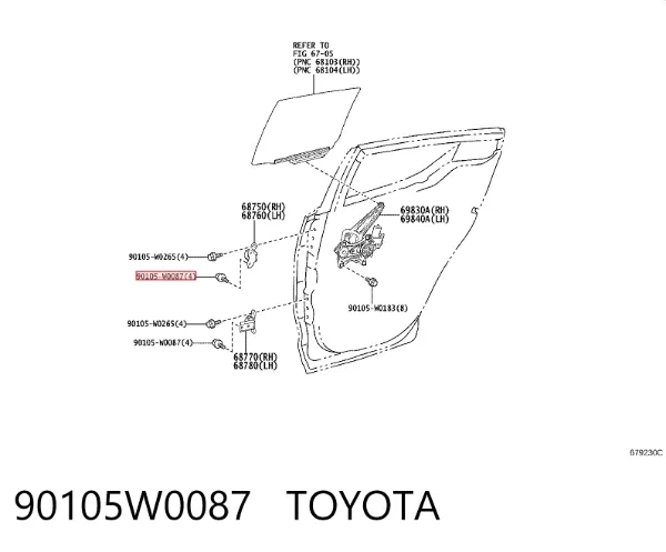  90105W0087 Toyota