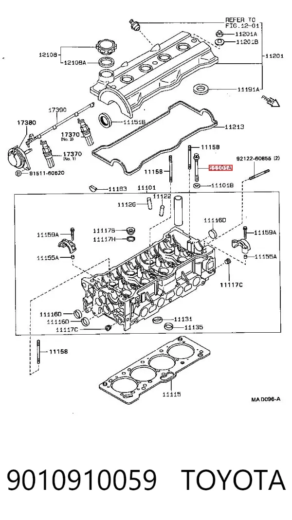 Tornillo culata 9010910059 Toyota