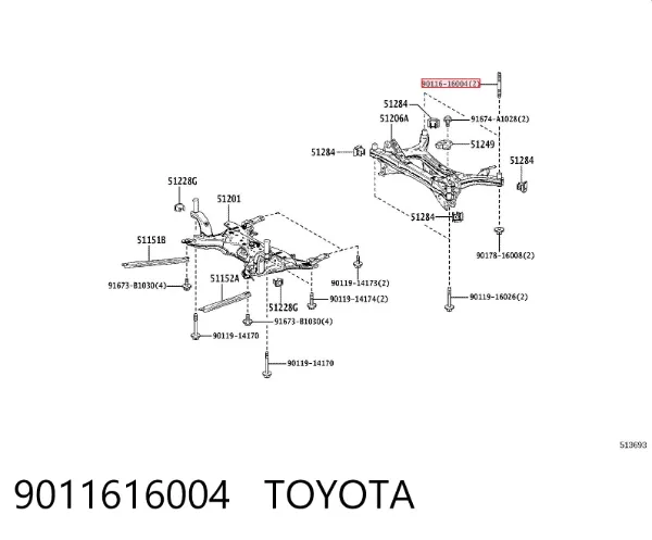 9011616004 Toyota
