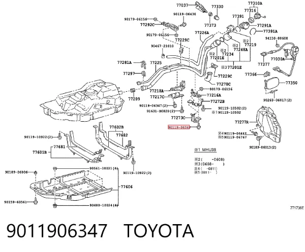  9011906347 Toyota