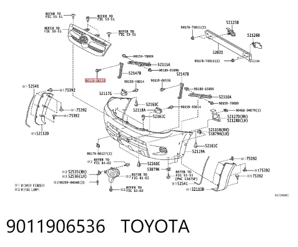  9011906536 Toyota