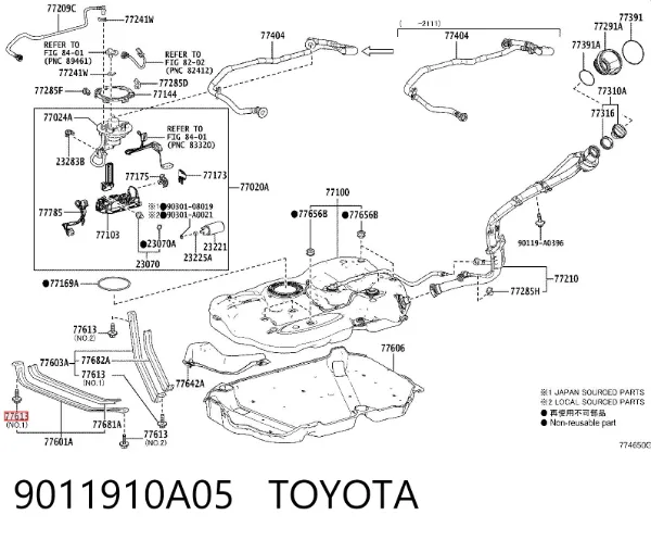  9011910A05 Toyota