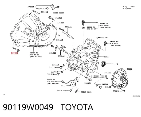  90119W0049 Toyota