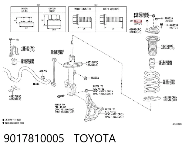  9017810005 Toyota