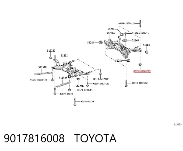  9017816008 Toyota