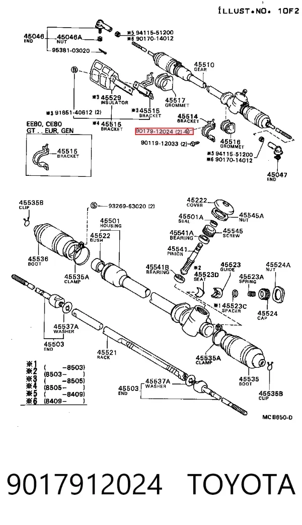 9017912024 Toyota