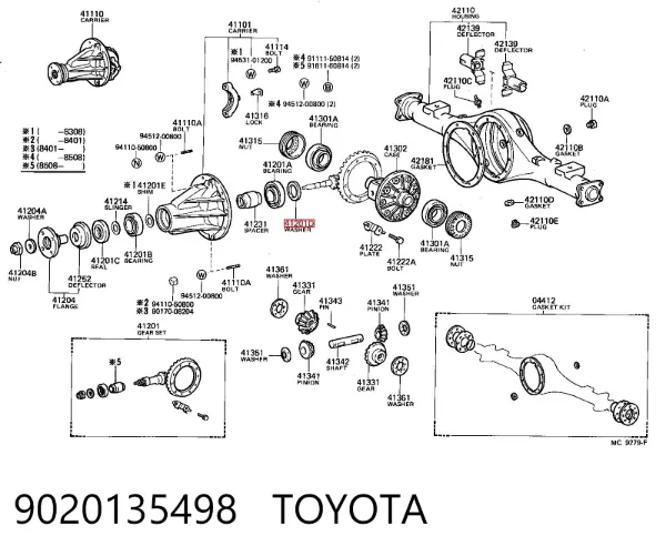  9020135498 Toyota