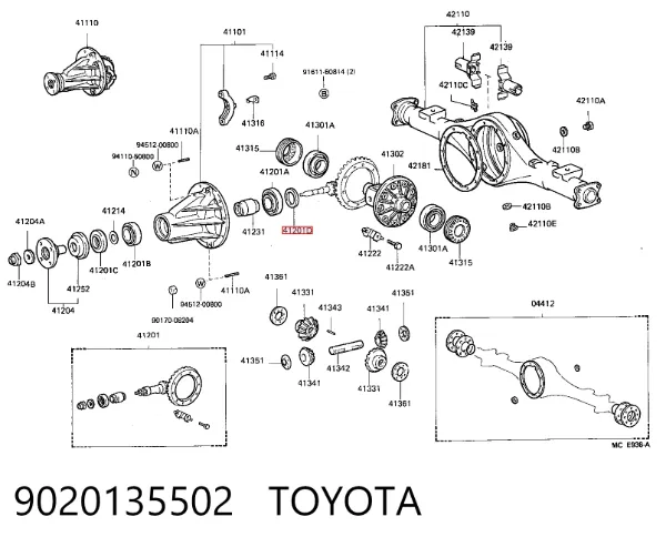  9020135502 Toyota