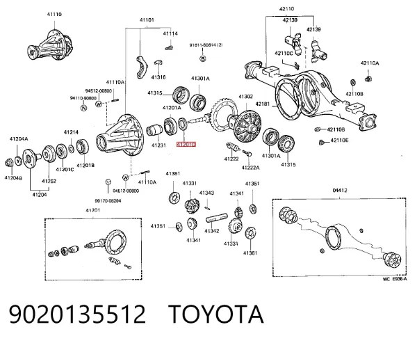  9020135512 Toyota