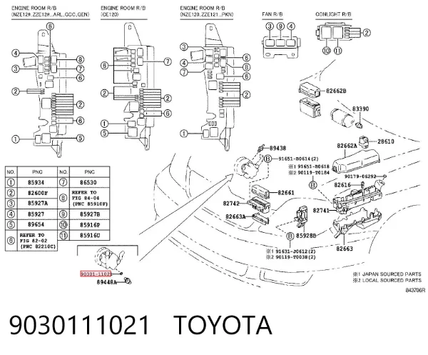  9030111021 Toyota