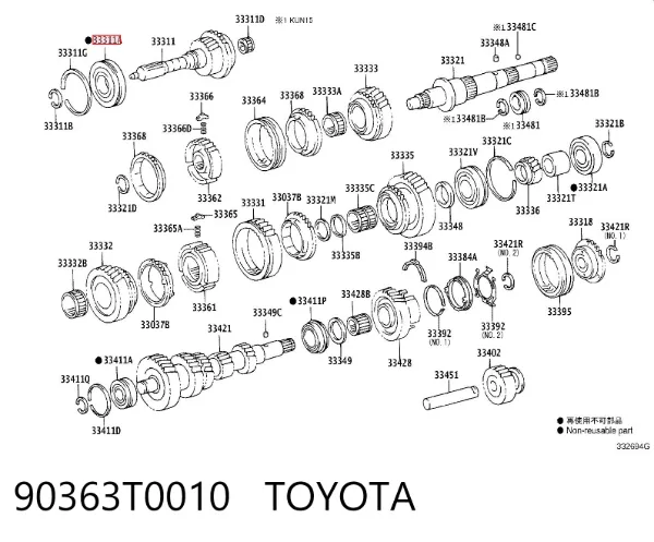  90363T0010 Toyota