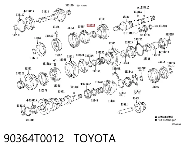  90364T0012 Toyota