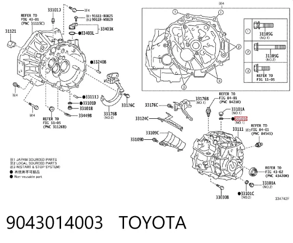  9043014003 Toyota